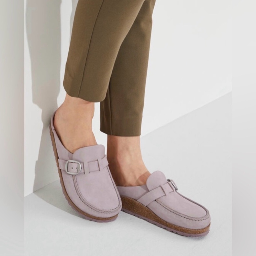 Birkenstock Dusty Lilac Leather Loafers